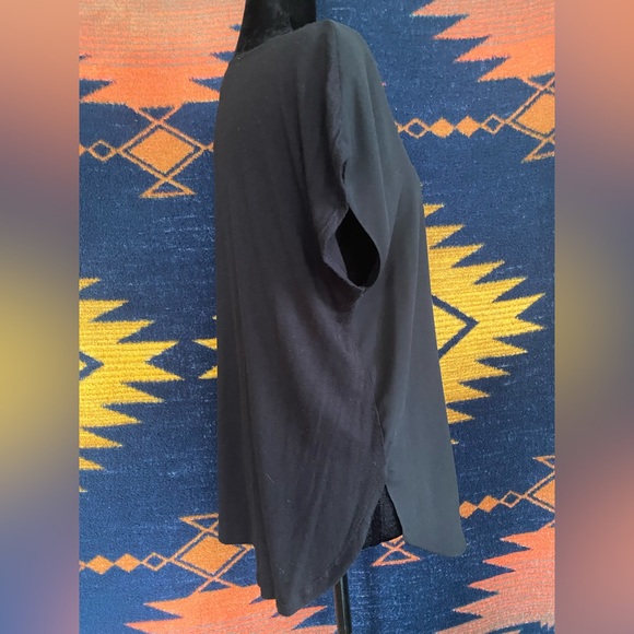 Philosophy Cotton Blend Blouse Sheer Front solid Back V Neck Sleeveless. Size XS - Picture 3 of 8